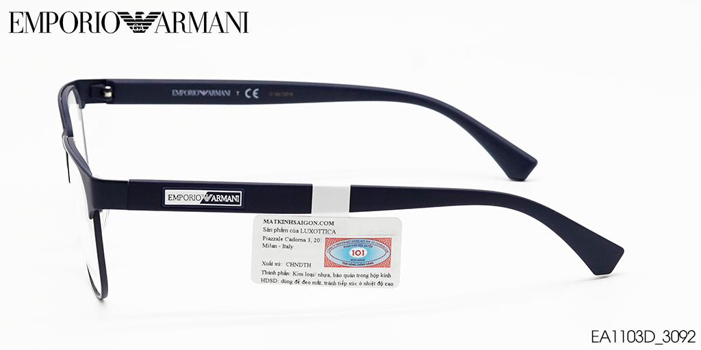 GỌNG KÍNH EMPORIO ARMANI EA1103D 3092 - Hình 6