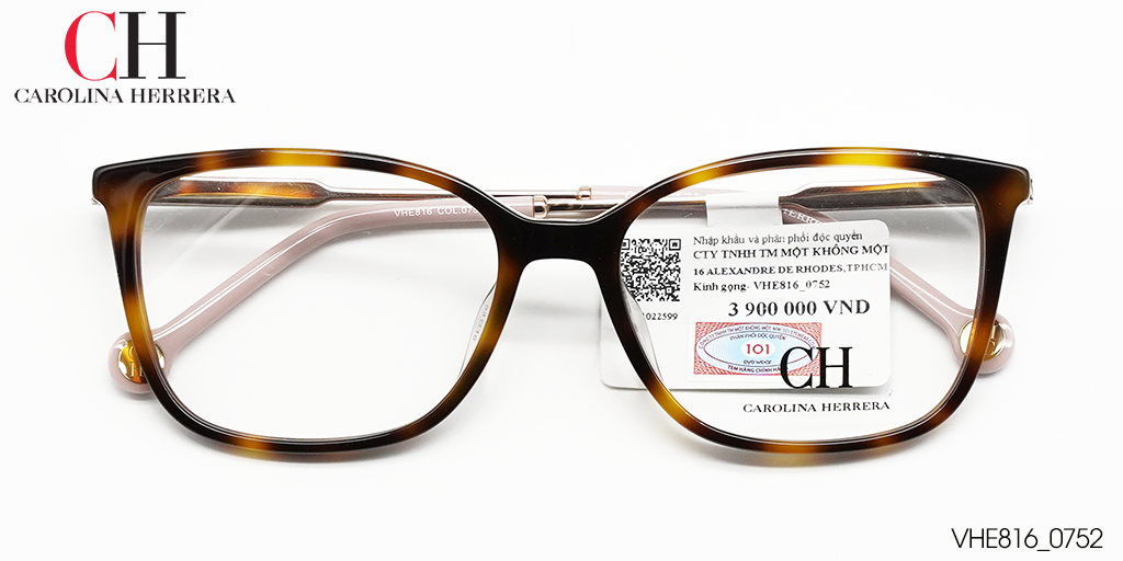 GỌNG KÍNH NHỰA HỢP KIM CAROLINA HERRERA VHE816 0752 - Hover