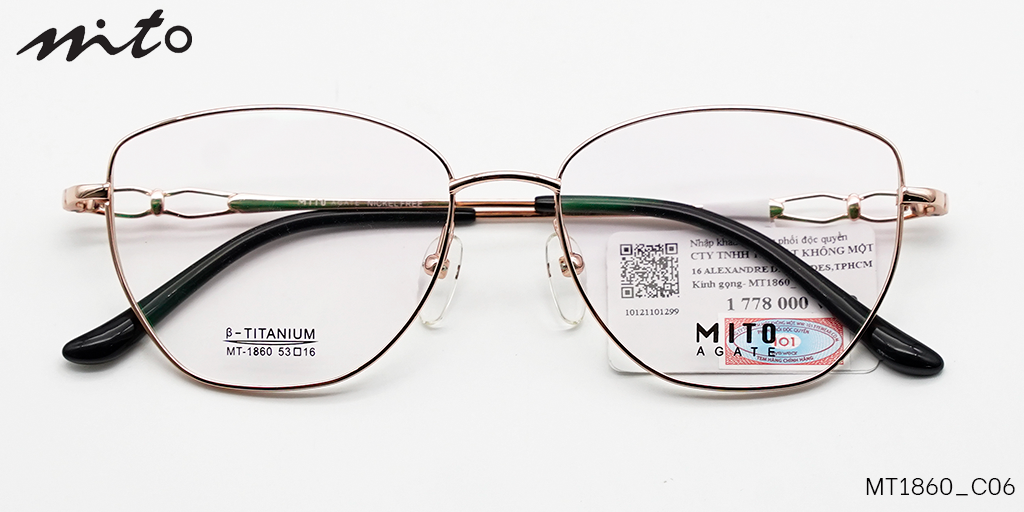 Gọng Kính Nữ Mito B-Titanium MT1860_C06 - Hover