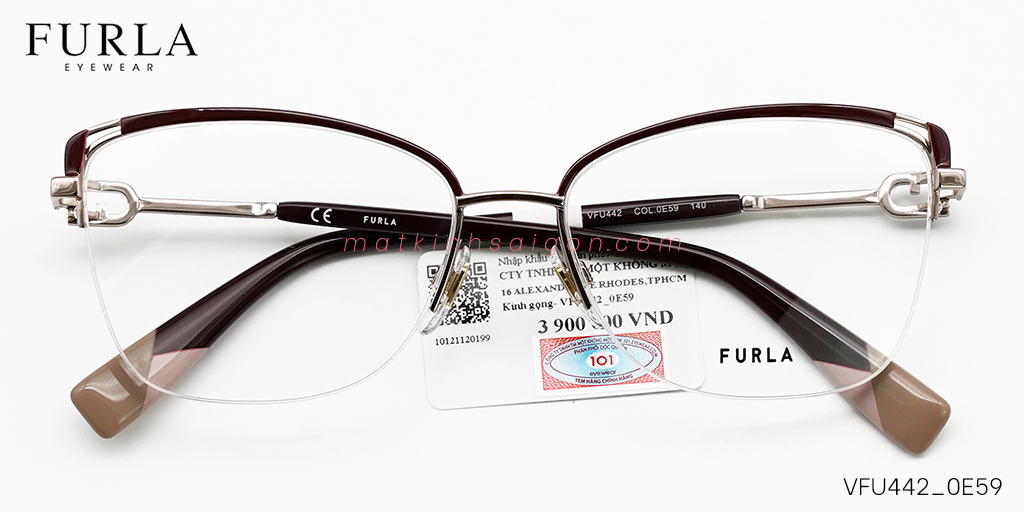 Gọng Kính Furla VFU442 0E59 - Hover