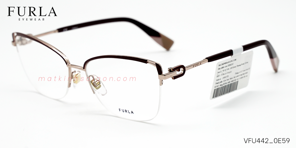 Gọng Kính Furla VFU442 0E59 - Hình 5