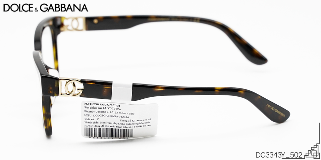 Gọng Kính Dolce & Gabbana DG3343Y-502 - Hình 6