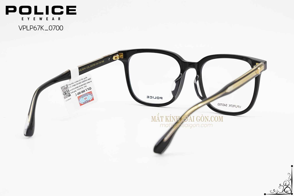 GỌNG KÍNH POLICE VPLP67K 0700 - Hình 4